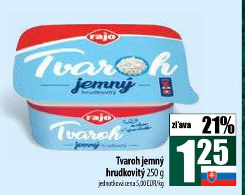 Tvaroh jemný hrudkovitý