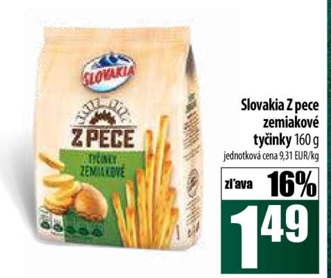 SLOVAKIA Z PECE ZEMIAKOVÉ TYČINKY