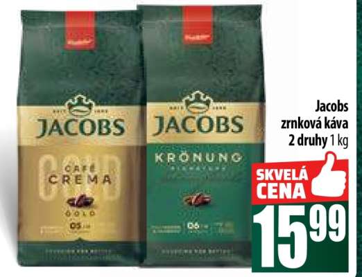 JACOBS Zrnková káva