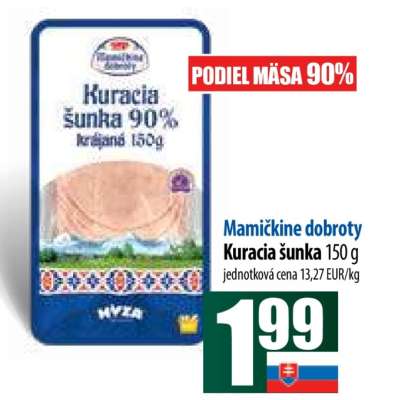 Mamičkine dobroty Kuracia šunka 150 g