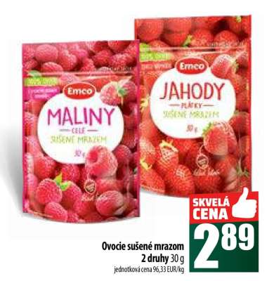 Ovocie sušené mrazom