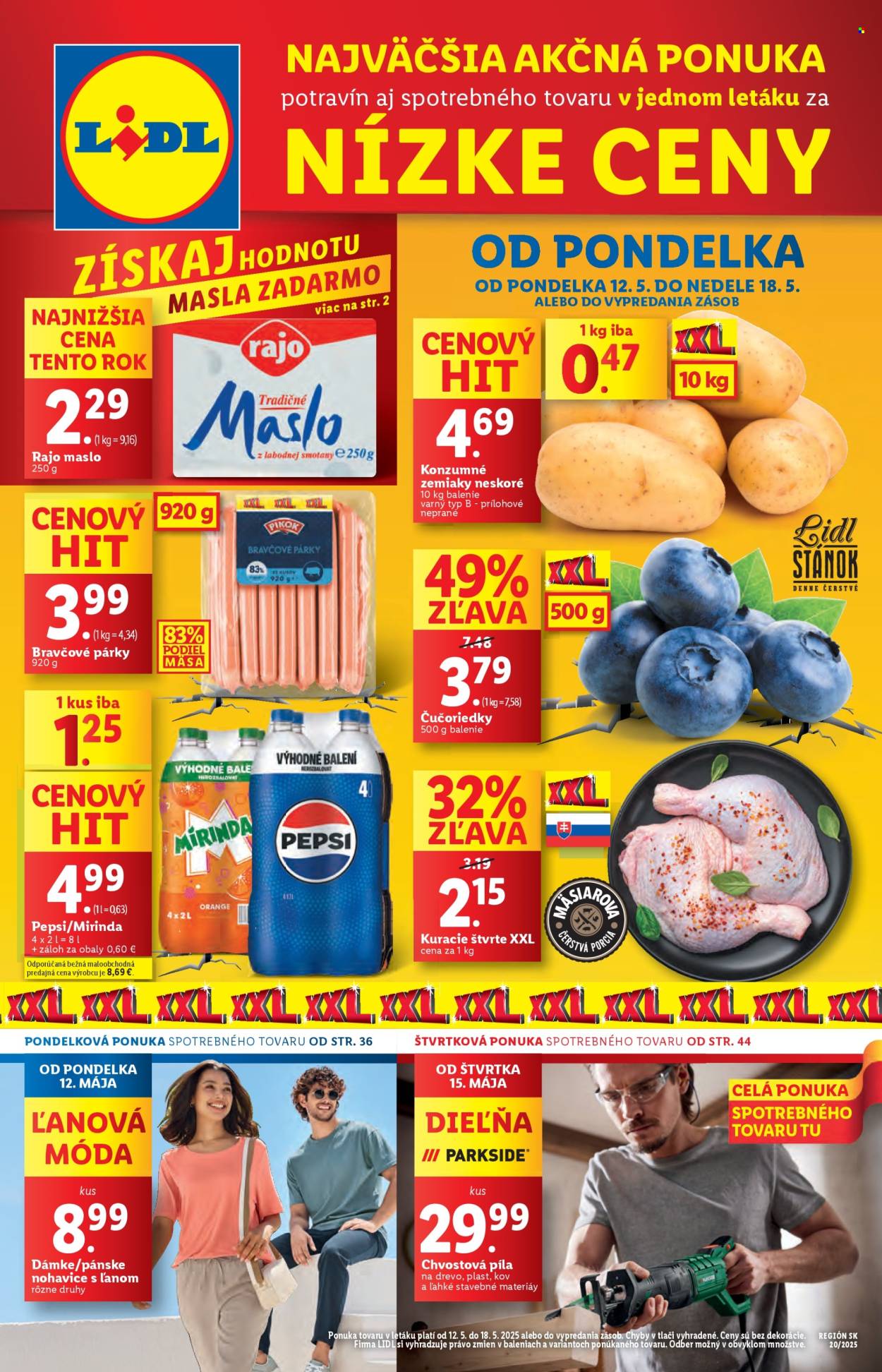 Leták Lidl - 12.5.2025 - 18.5.2025.