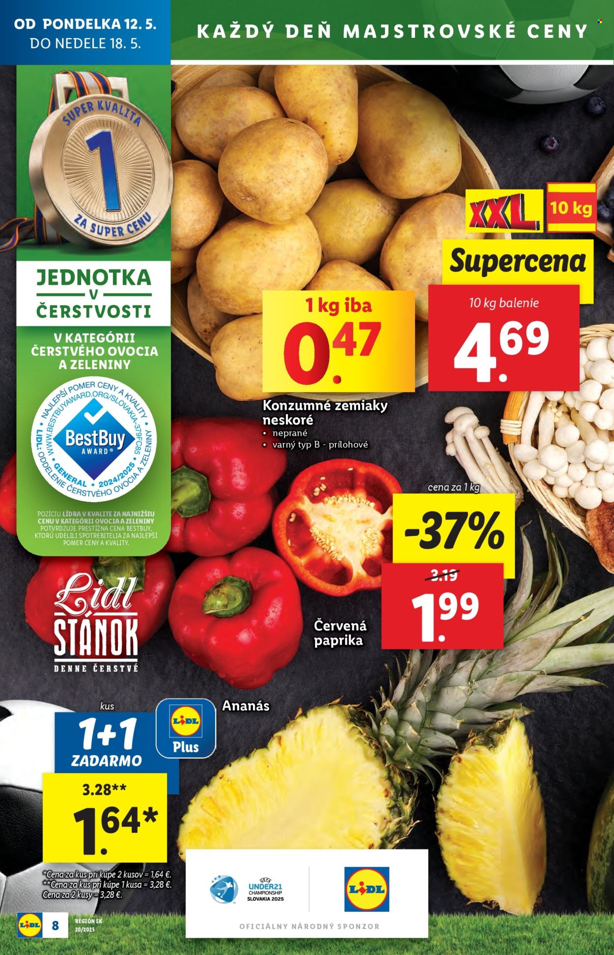 Leták Lidl - 12.5.2025 - 18.5.2025.