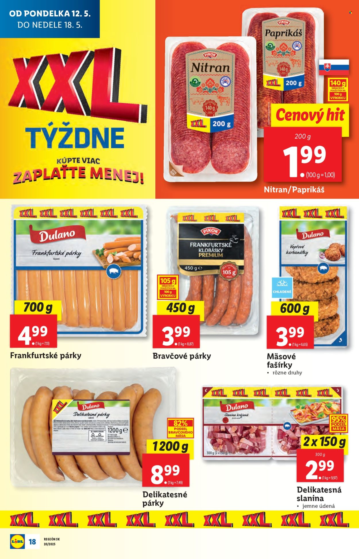 Leták Lidl - 12.5.2025 - 18.5.2025.