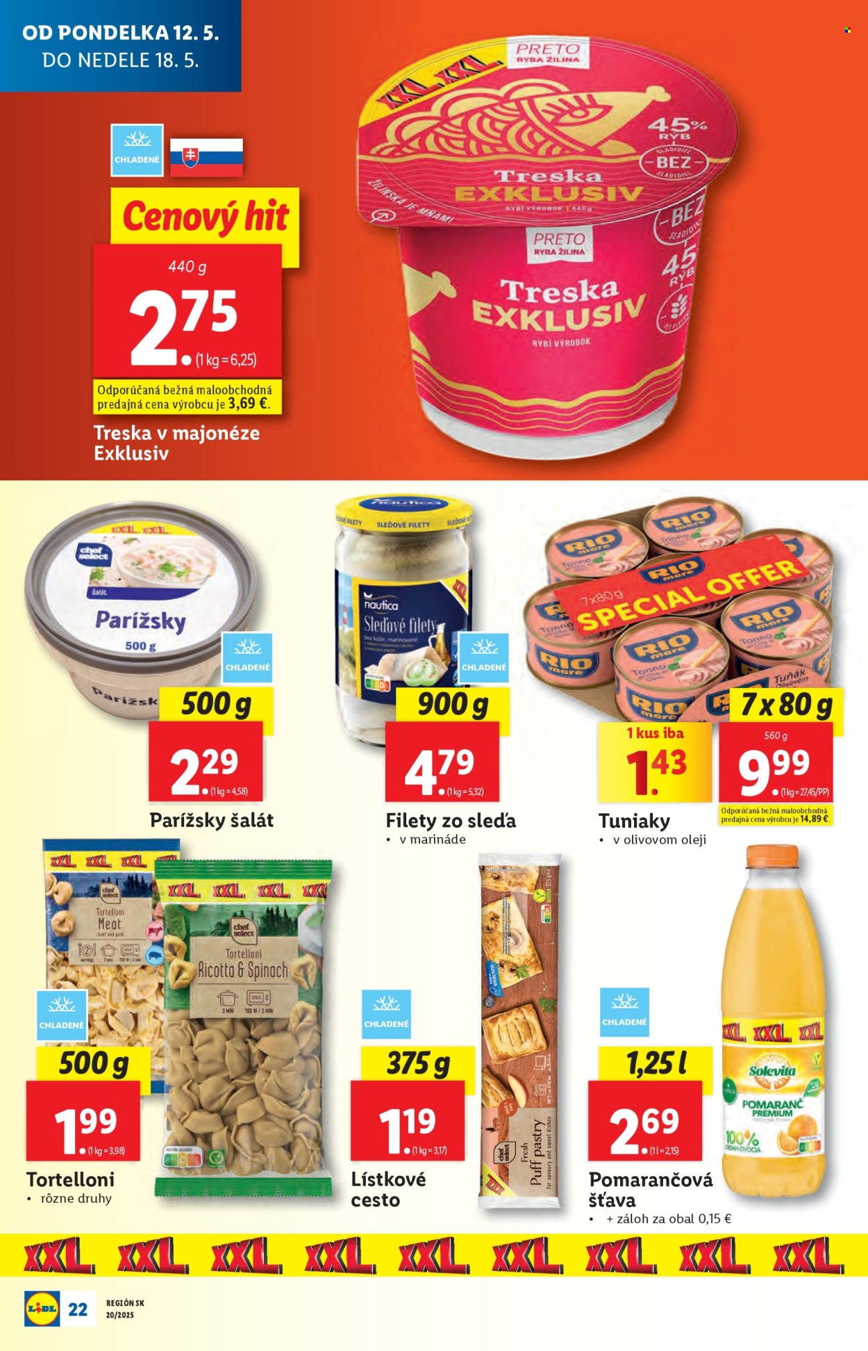 Leták Lidl - 12.5.2025 - 18.5.2025.