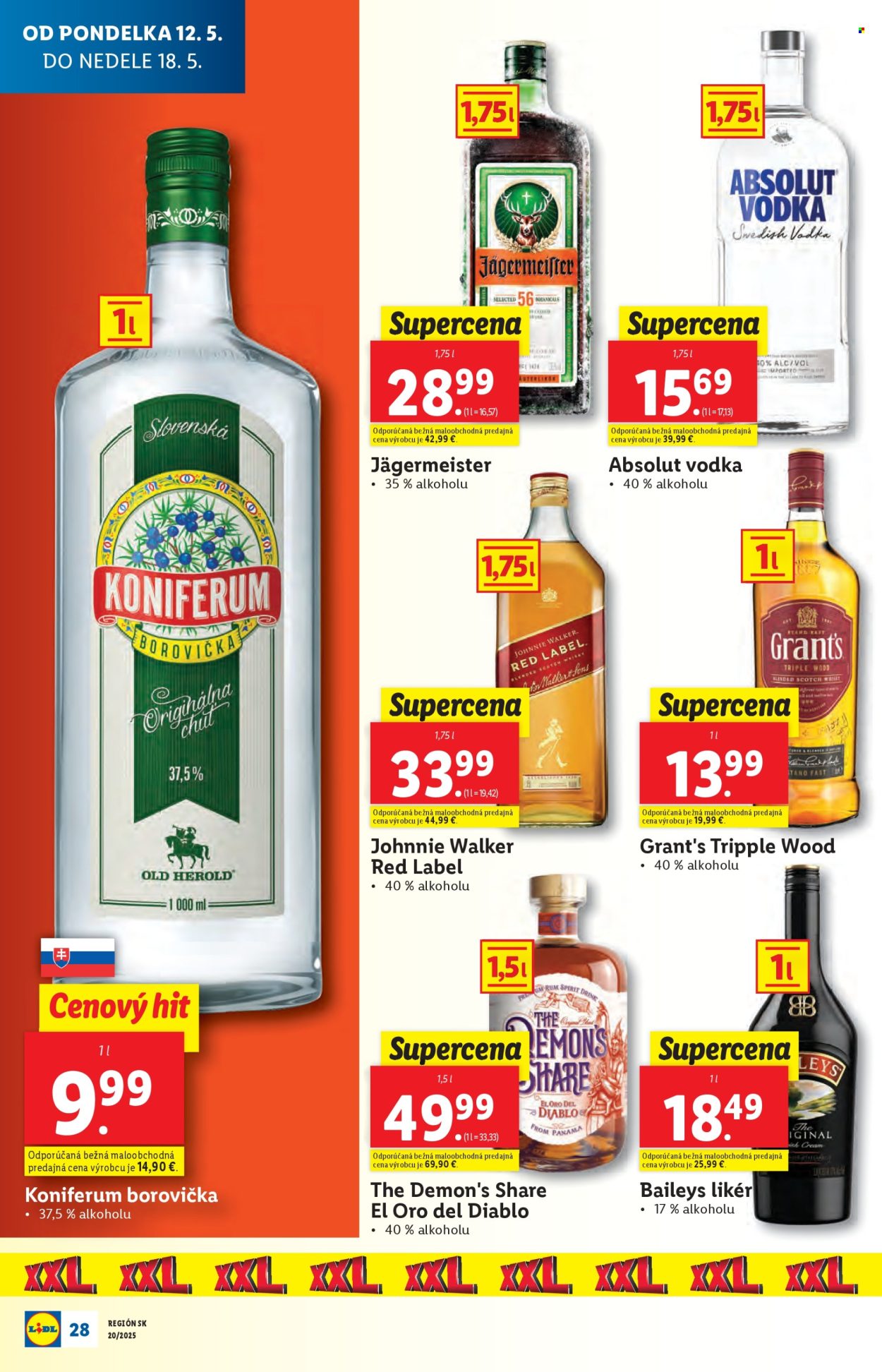 Leták Lidl - 12.5.2025 - 18.5.2025.