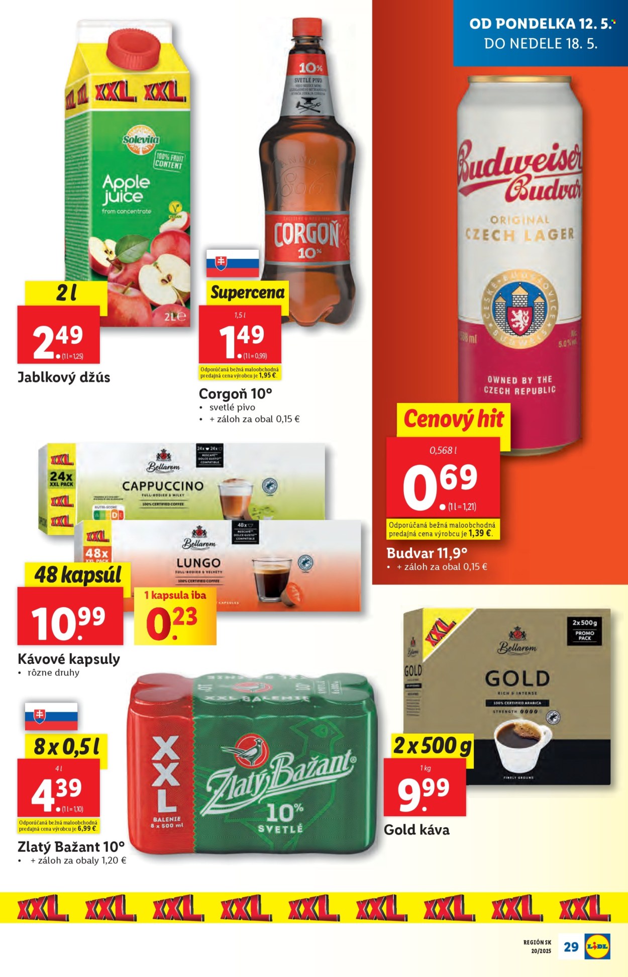 Leták Lidl - 12.5.2025 - 18.5.2025.