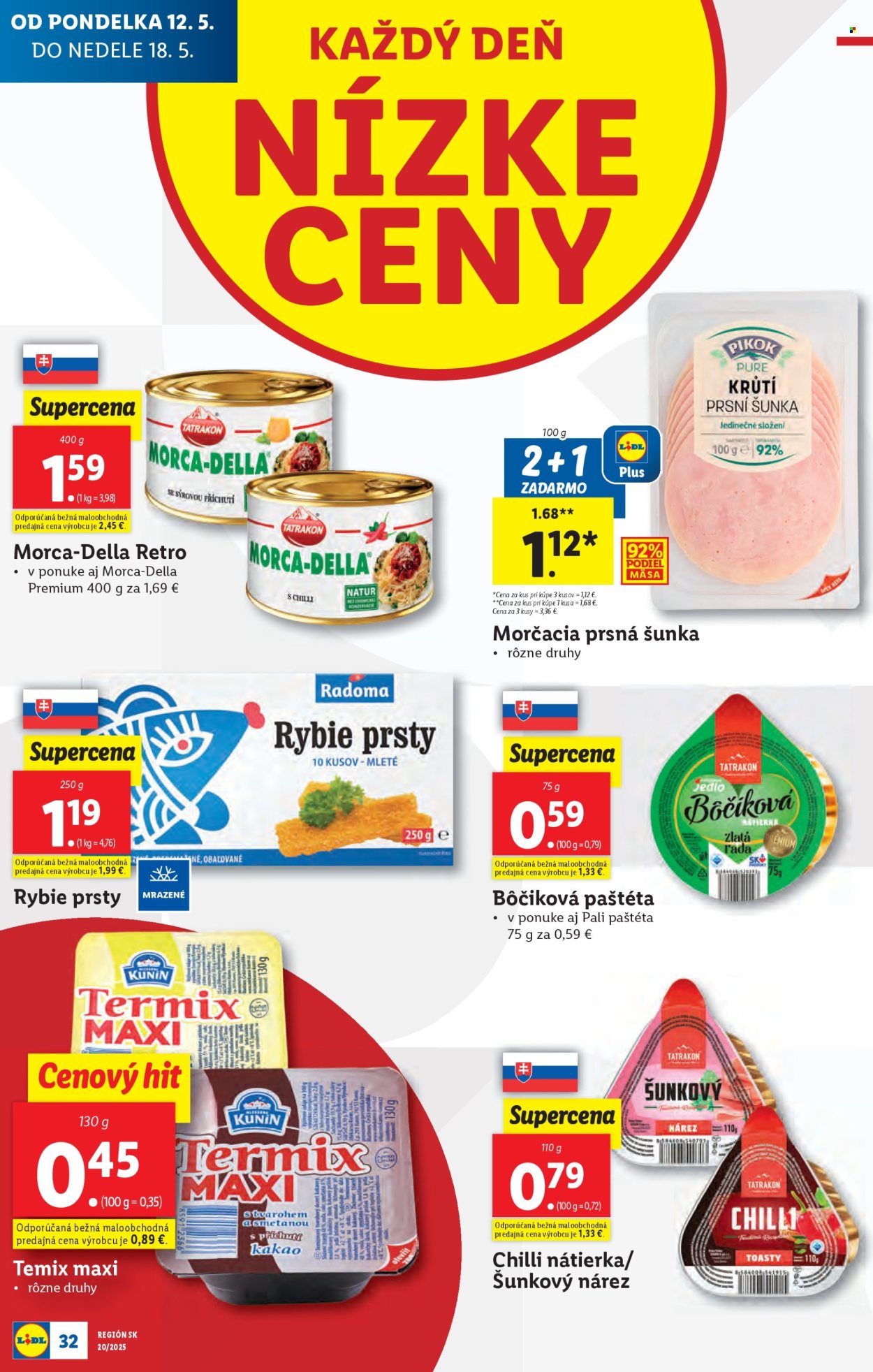 Leták Lidl - 12.5.2025 - 18.5.2025.