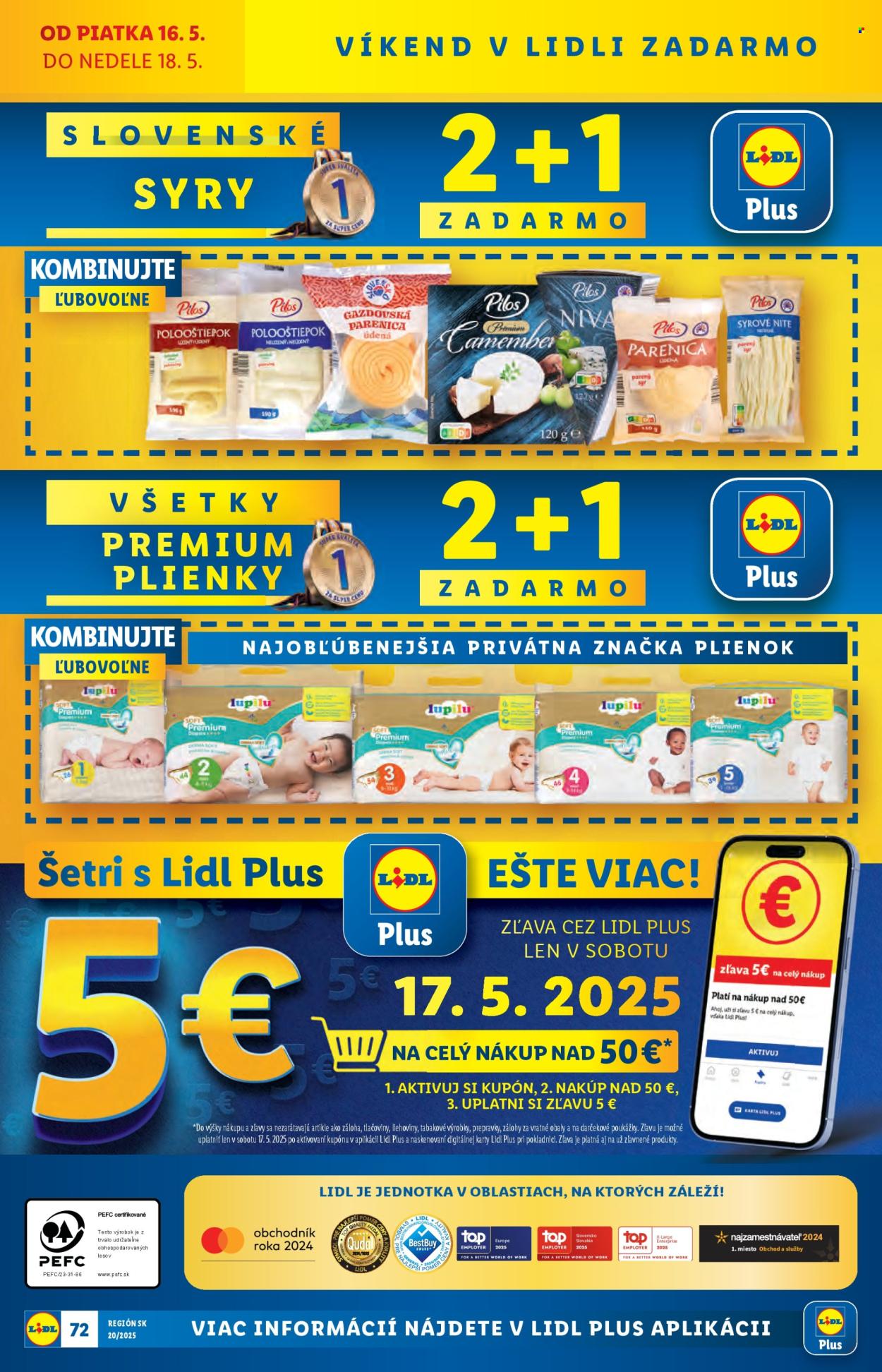 Leták Lidl - 12.5.2025 - 18.5.2025.