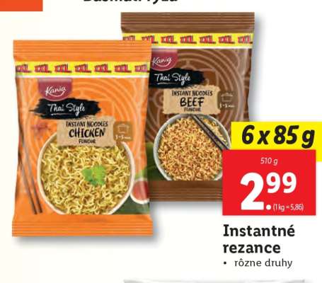 Instantné rezance