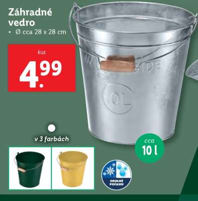 Záhradné vedro***