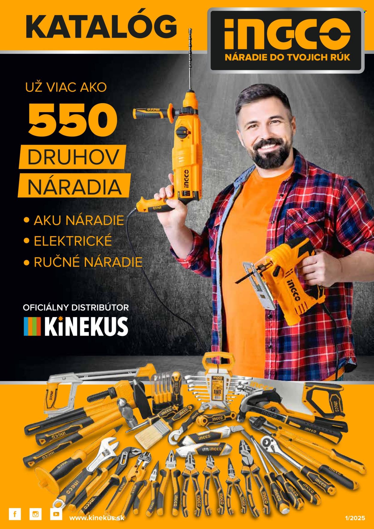 Leták Kinekus. Strana 1