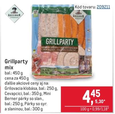 Grillparty mix