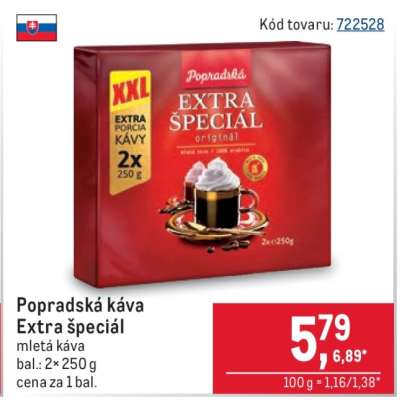 Popradská káva Extra špeciál