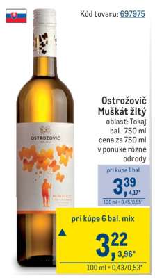 Ostrožovič Muškát žltý