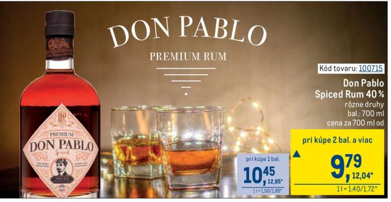 Don Pablo Spiced Rum 40 %