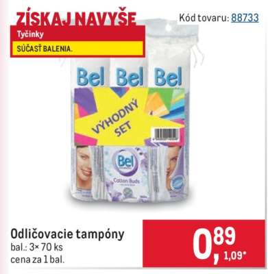 Odličovacie tampóny