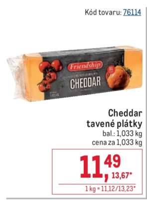 Cheddar tavené plátky