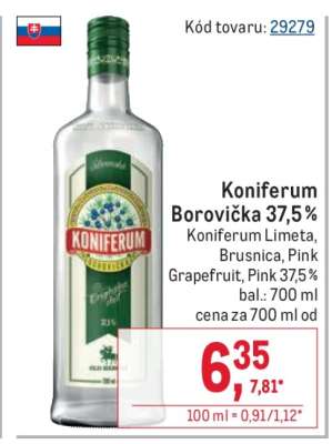 Koniferum Borovička 37,5 %