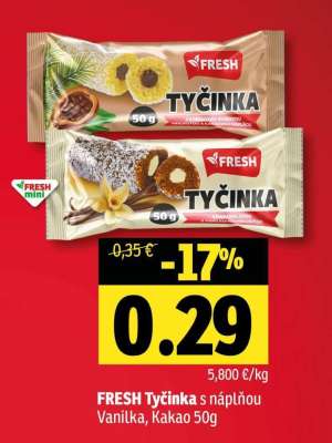 FRESH Tyčinka s náplňou