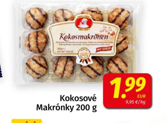 Kokosové Makrónky 200 g