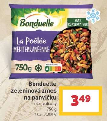 Bonduelle zeleninová zmes na panvičku
