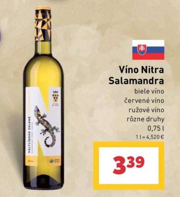 Víno Nitra Salamandra