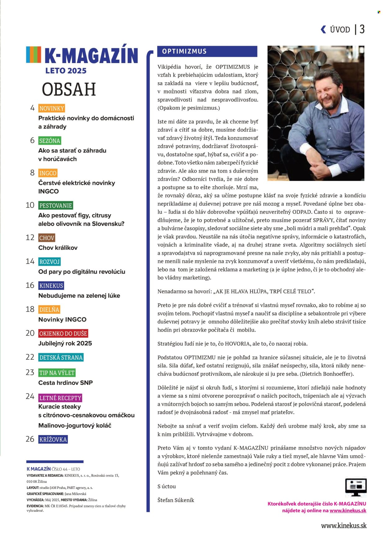 Leták Kinekus. Strana 3