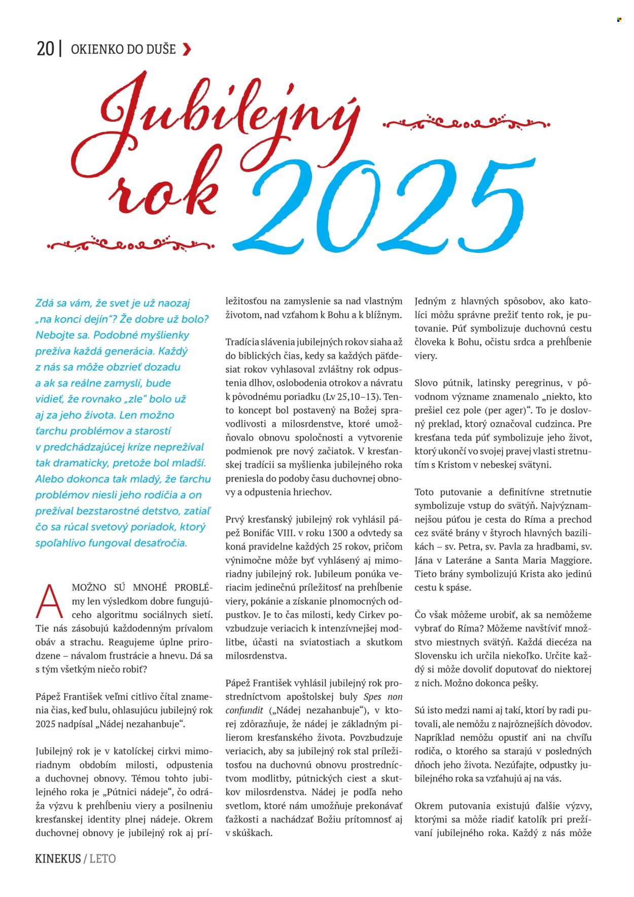 Leták Kinekus. Strana 20