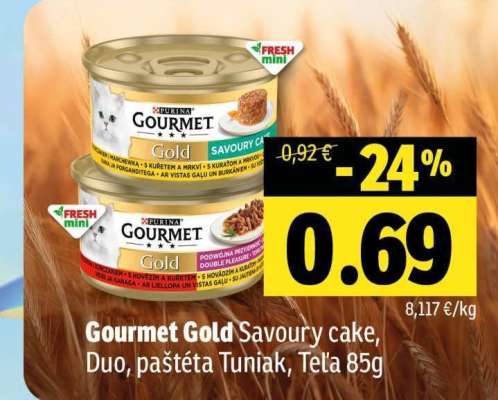 Gourmet Gold Savoury cake