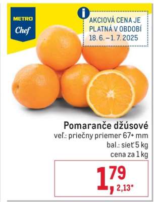 Pomaranče džúsové