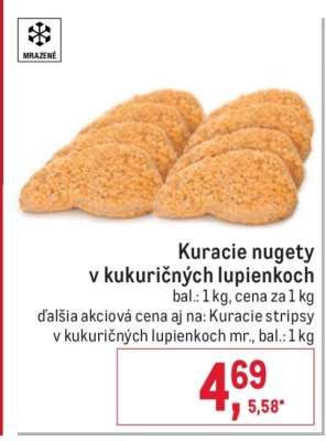 Kuracie nugety v kukuričných lupienkoch