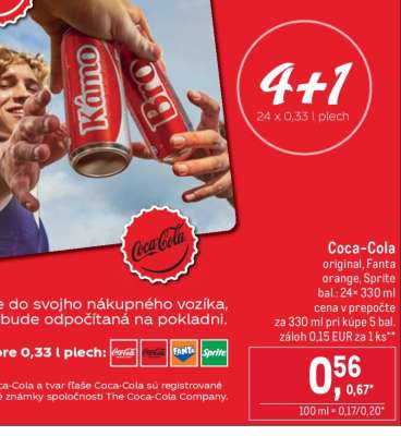 Coca-Cola original, Fanta orange, Sprite