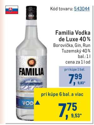 Familia Vodka de Luxe 40 %