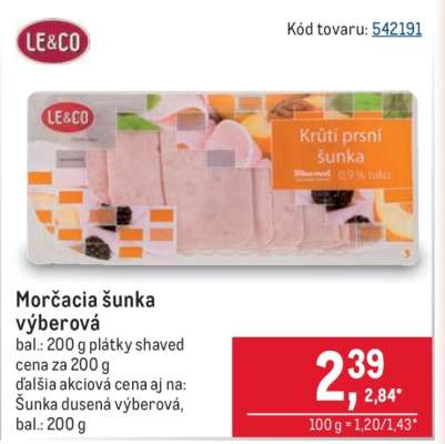 Morčacia šunka výberová