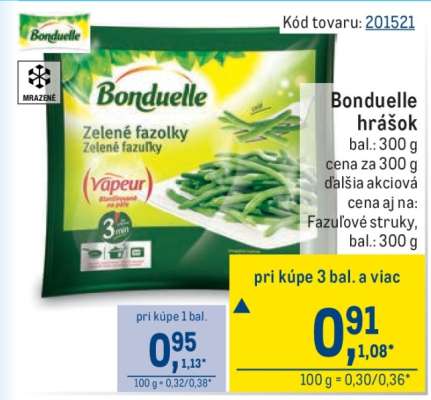 Bonduelle hrášok