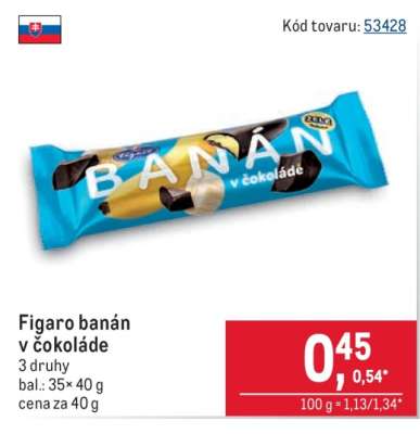 Figaro banán v čokoláde