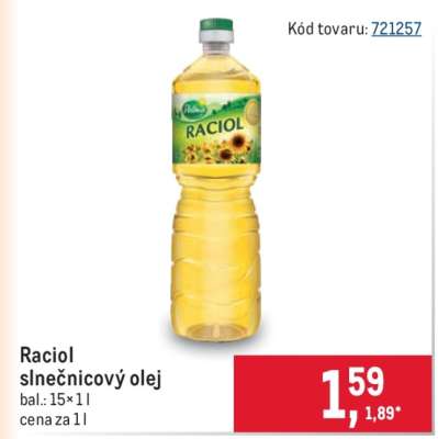 Raciol slnečnicový olej