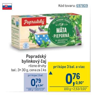 POPRADSKÝ BYLINKOVÝ ČAJ
