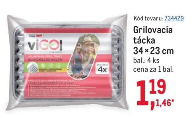 Grilovacia tácka 34×23 cm