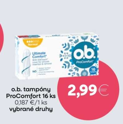 o.b. tampóny ProComfort 16 ks