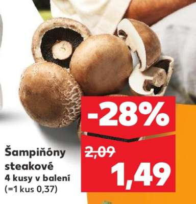 Šampiňóny steakové