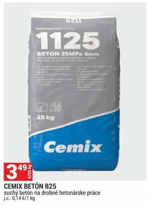 CEMIX BETÓN B25