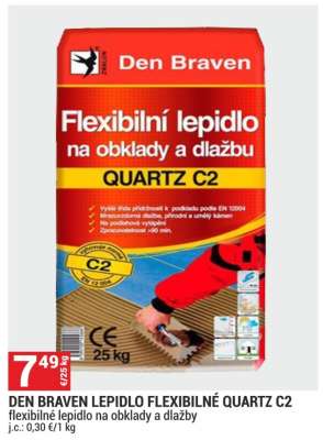 DEN BRAVEN LEPIDLO FLEXIBILNÉ QUARTZ C2
