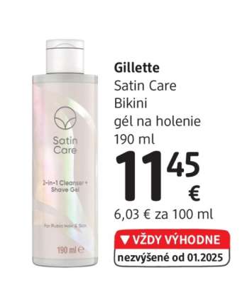 Gillette Satin Care Bikini gél na holenie