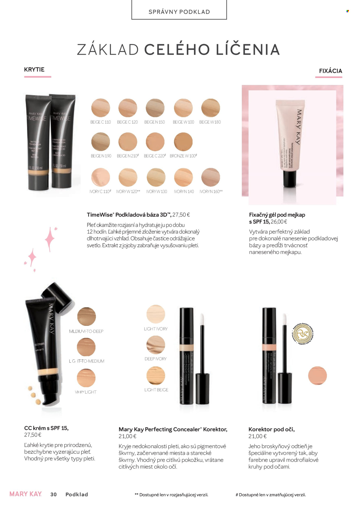 Leták Mary Kay. Strana 30