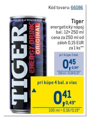 TIGER Energetický nápoj