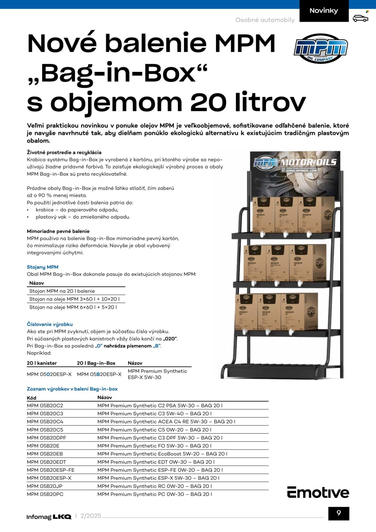 Leták LKQ. Strana 9