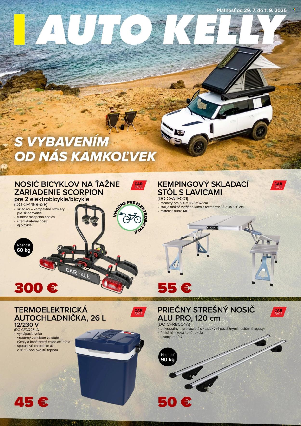 Leták Auto Kelly - 29.7.2025 - 1.9.2025. Strana 1