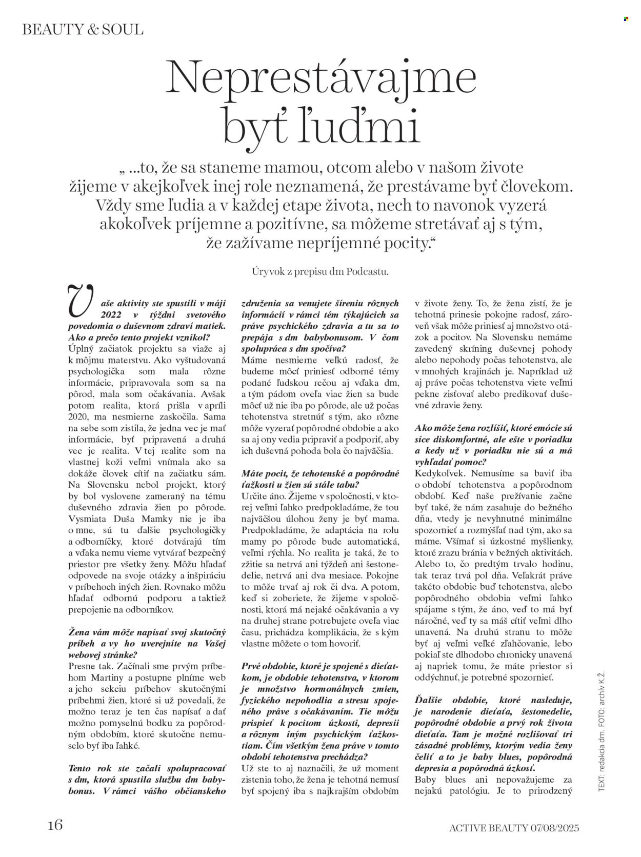 Leták dm drogerie. Strana 16